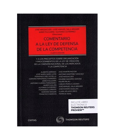 Comentario a la ley de defensa de la competencia