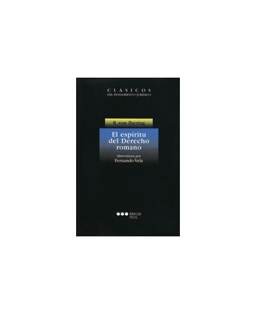 libro El espíritu del derecho romano